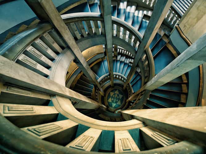 Staircase inside New Town Hall, Hanover