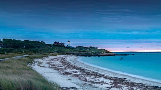 Nobska Lighthouse  sunrise Falmouth Cape Code