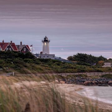 Nobska Lighthouse  sunrise Falmouth Cape Code, USA
