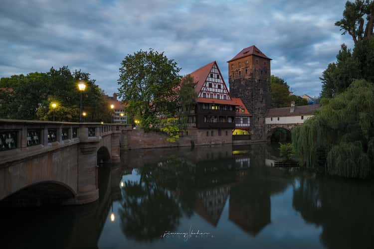 Old town and Henkersbrücke, Nuremberg