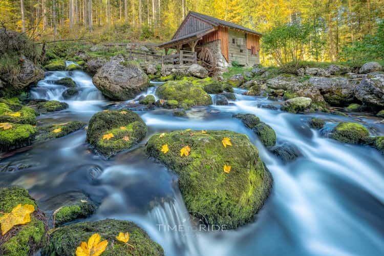 Old mill at the Schwarzbach in Golling (Austria)