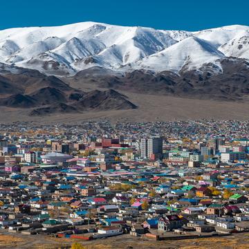 Olgii overlook panorama, Mongolia