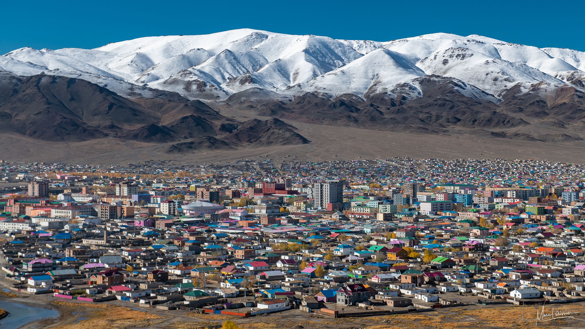 Olgii overlook panorama, Mongolia