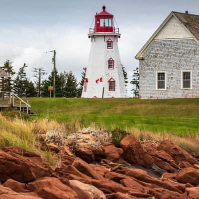 Panmure Island Lighthouse beach Prince Edward Island, Canada