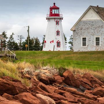 Panmure Island Lighthouse beach Prince Edward Island, Canada