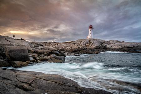 Peggy's Cove Lighthouse in Nova Scotia