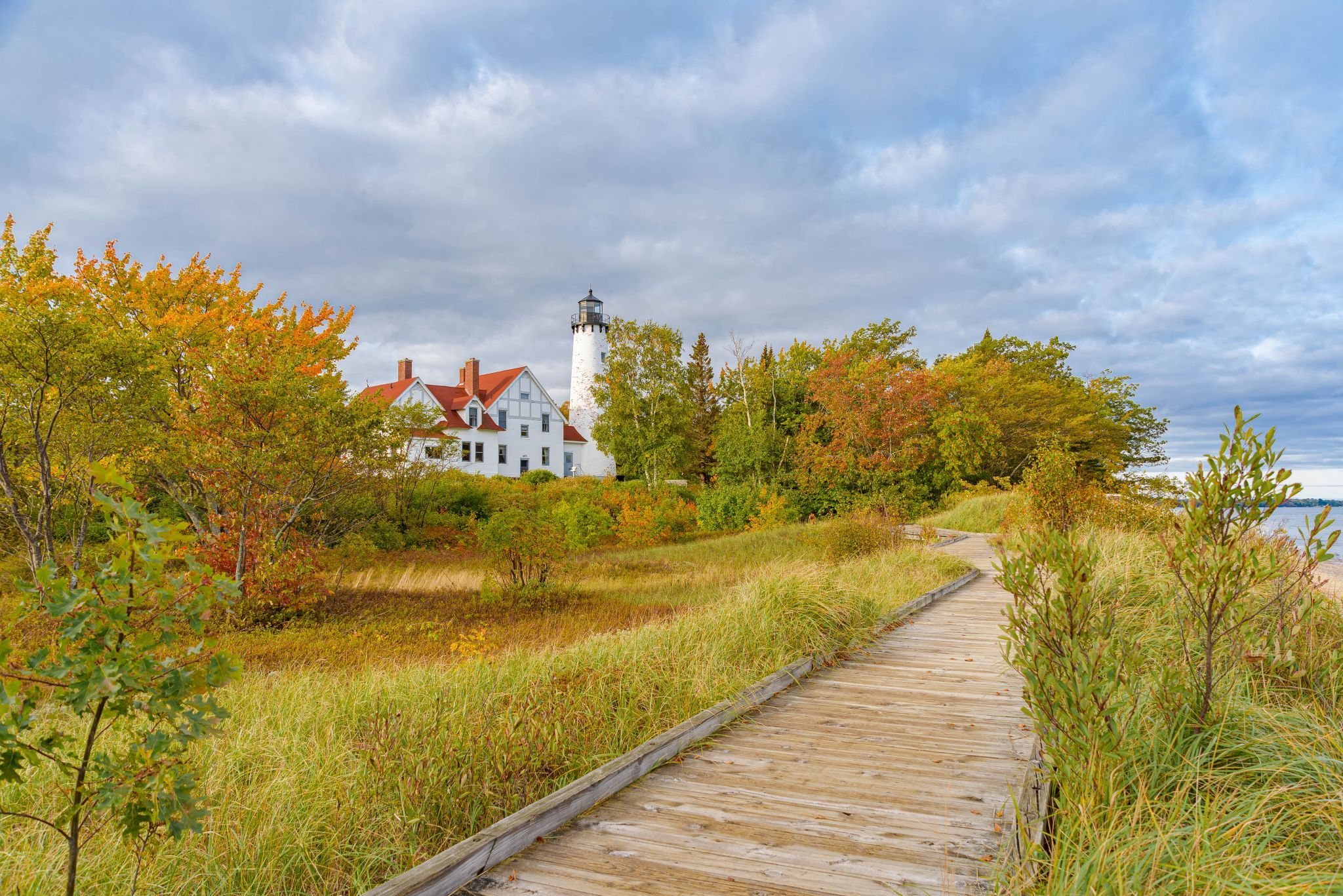 Point Iroquois Lighthouse, West Lakeshore Drive, Brimley, MI, USA