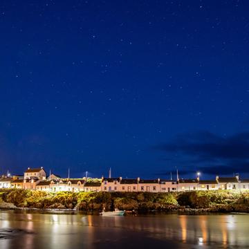 Portnaven on the Isle of Islay at night, United Kingdom