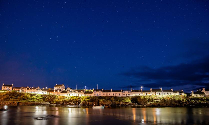 Portnaven on the Isle of Islay at night