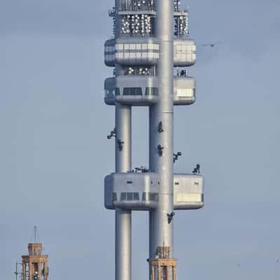 Prague TV tower from Letná Park, Czech Republic