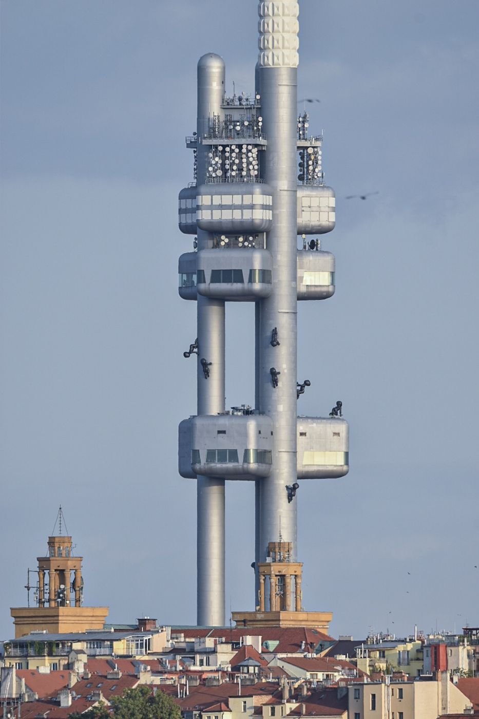Prague TV tower from Letná Park, Czech Republic