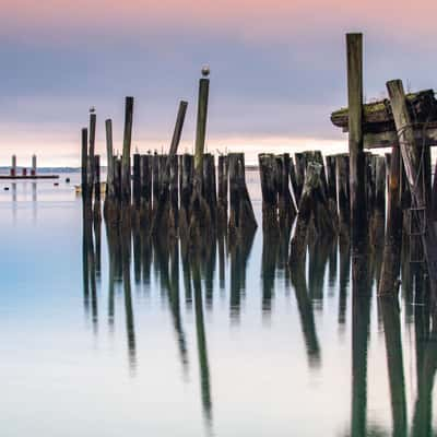 Provincetown Boat and disused pier / Jetty, Cape Cod, USA