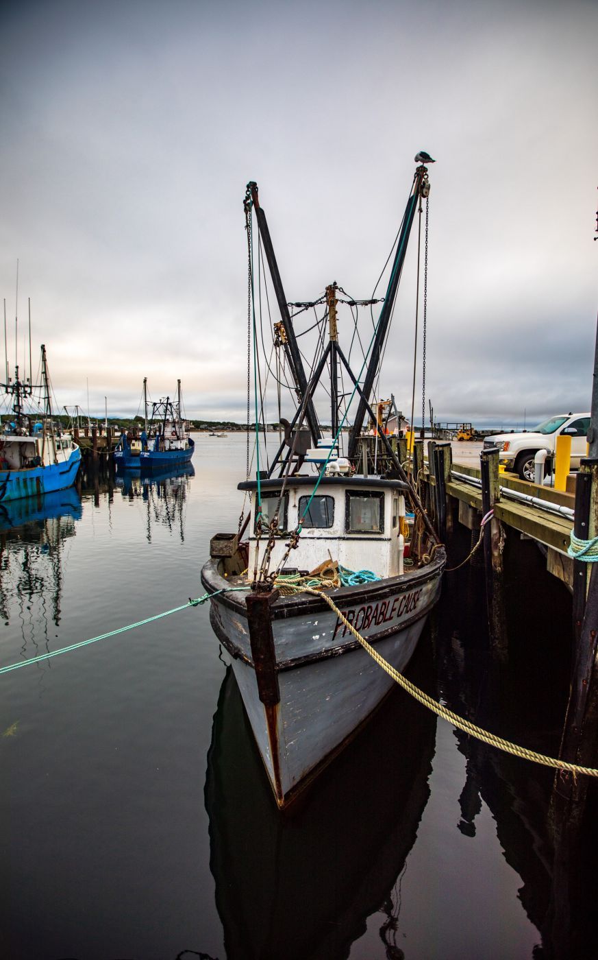 Provincetown Fishing boat wharf Cape Cod, USA