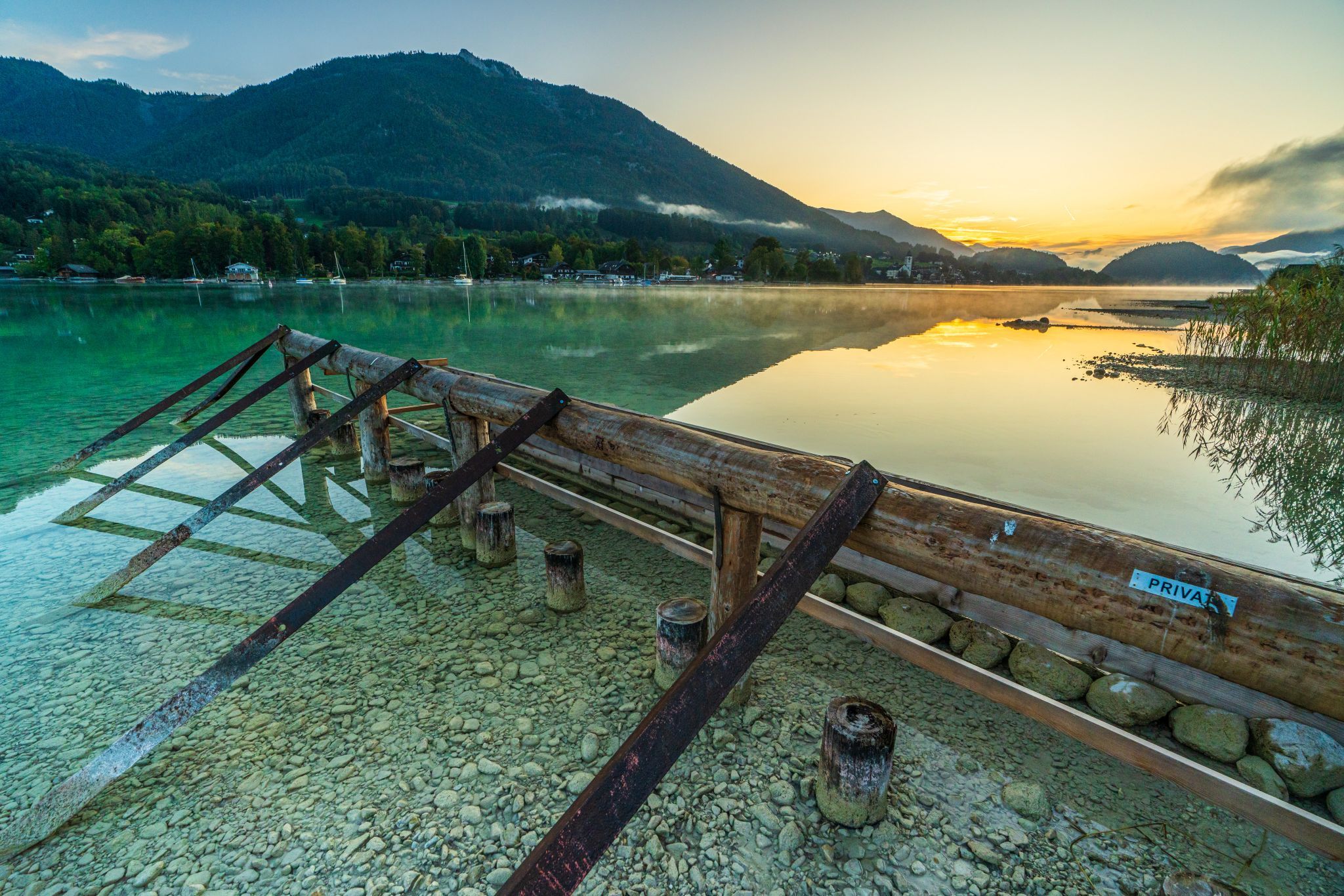 Public bath at Wolfgangsee, Austria