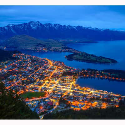 Queenstown NZ from  Bob's Peak/Skyline Gondola, New Zealand