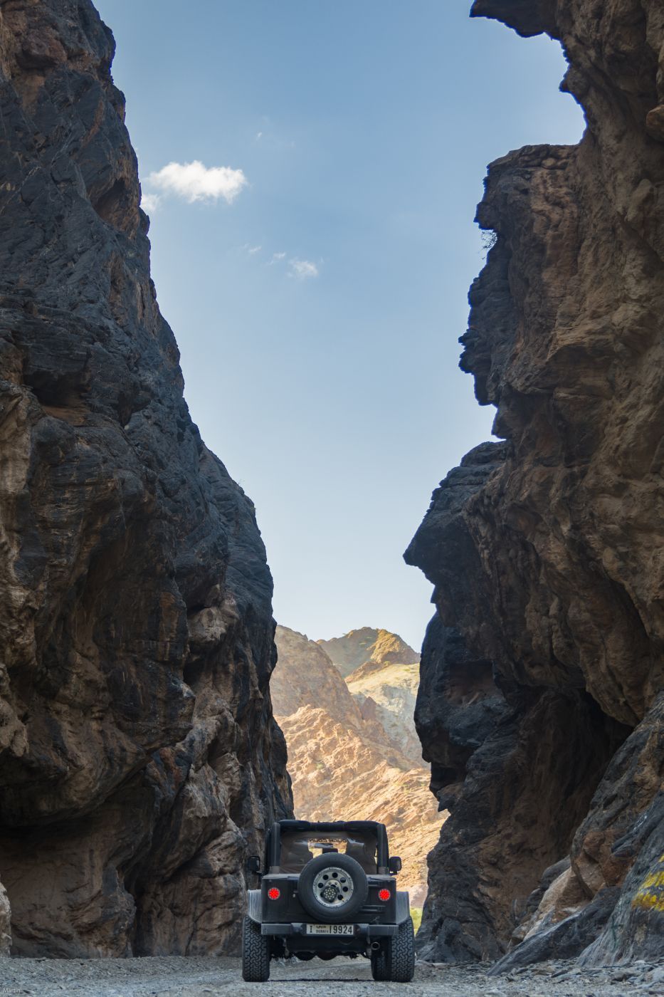 Road through the wadi, Oman