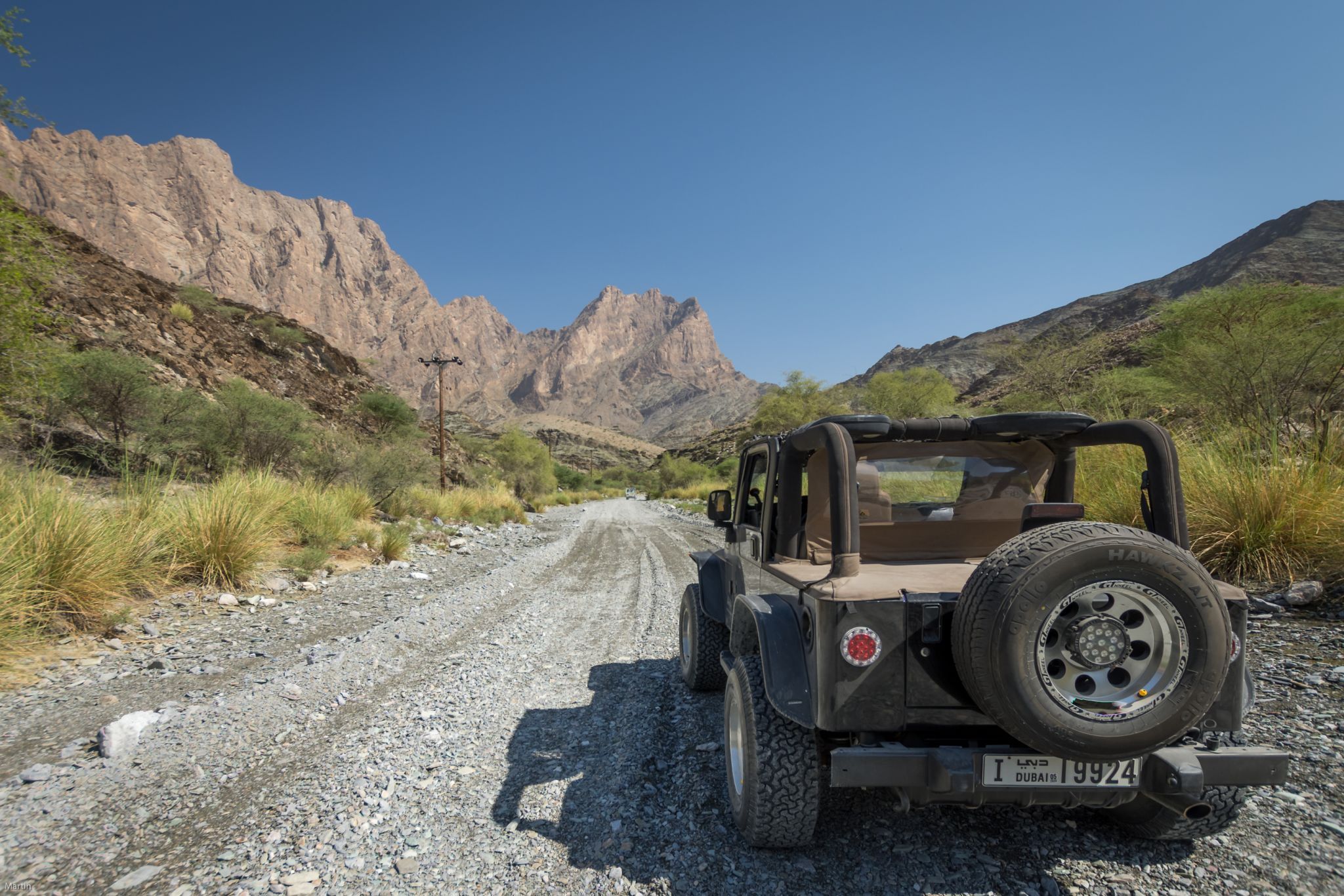 roads in the jebel shams, Oman