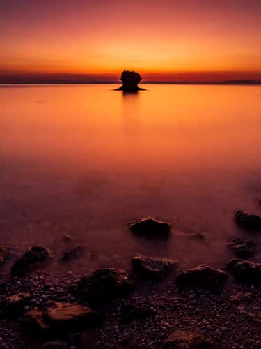 Rock formations at Limenia Beach, Kefalonia