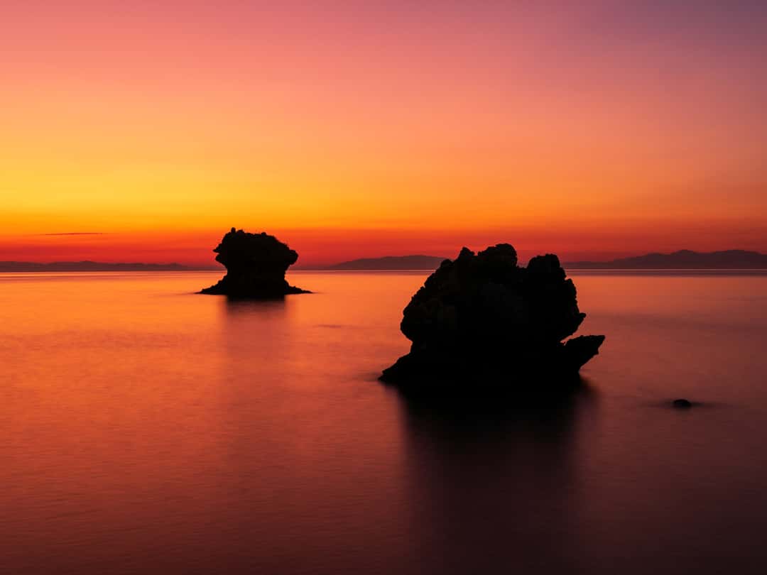 Luania Rocks Rock formations at Limenia Beach, Kefalonia, Greece
