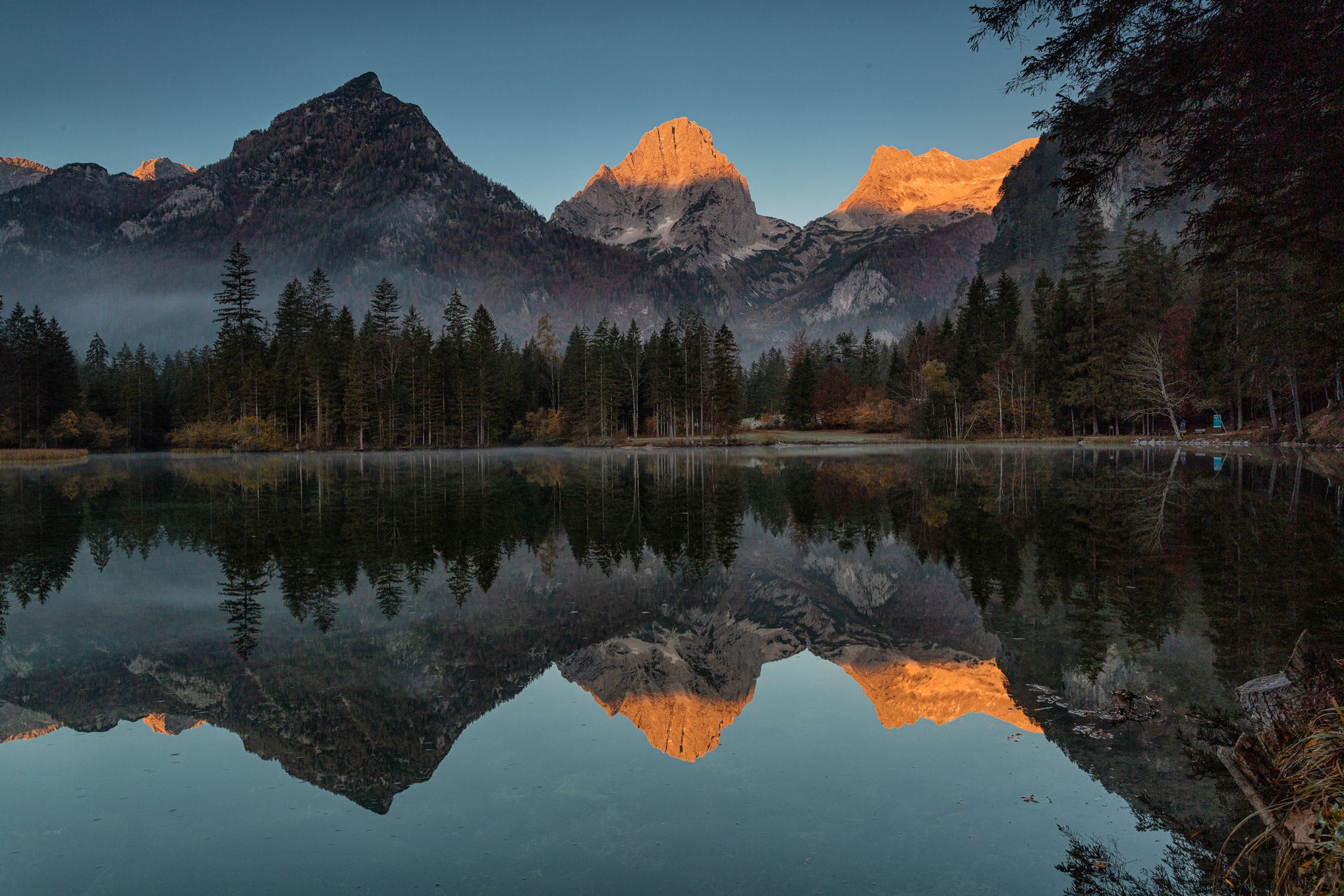 Schiederweiher Reflektion, Austria