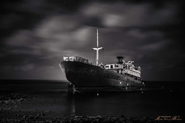 Telamon shipwreck, Arricife,Lanzarote,Spain