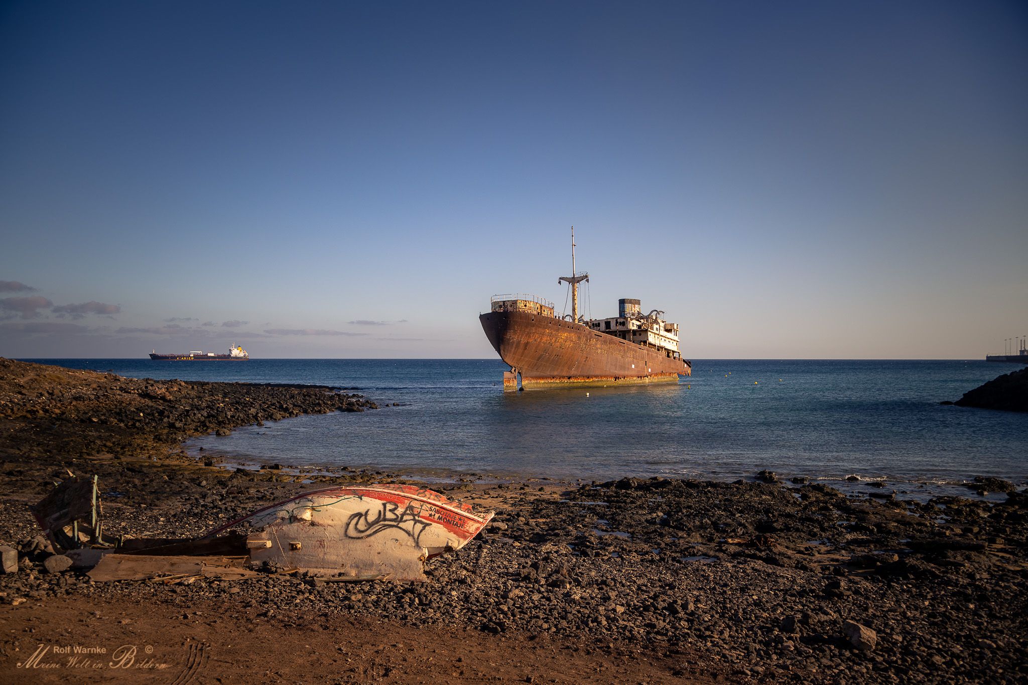 Telamon shipwreck, Arricife,Lanzarote,Spain, Spain