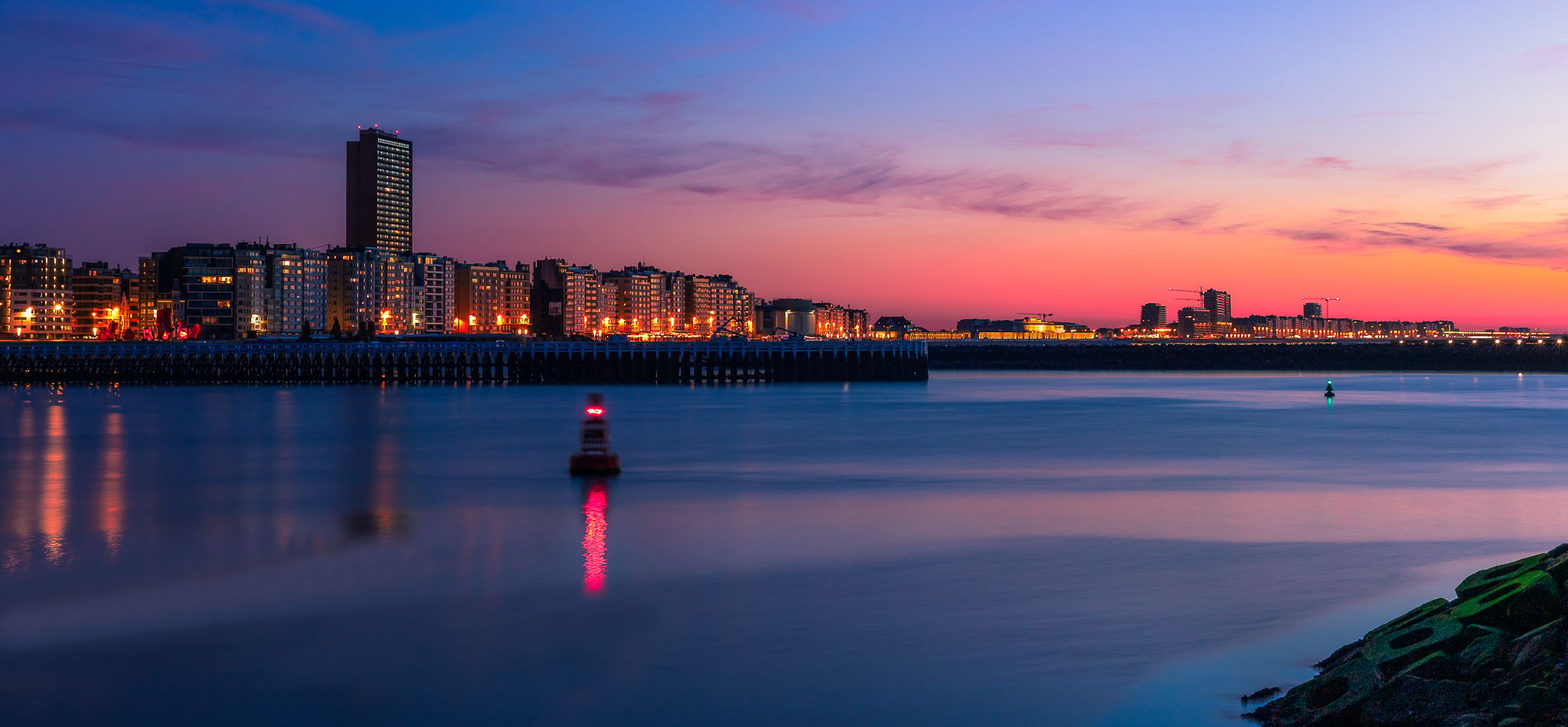 Skyline of Ostend, Belgium