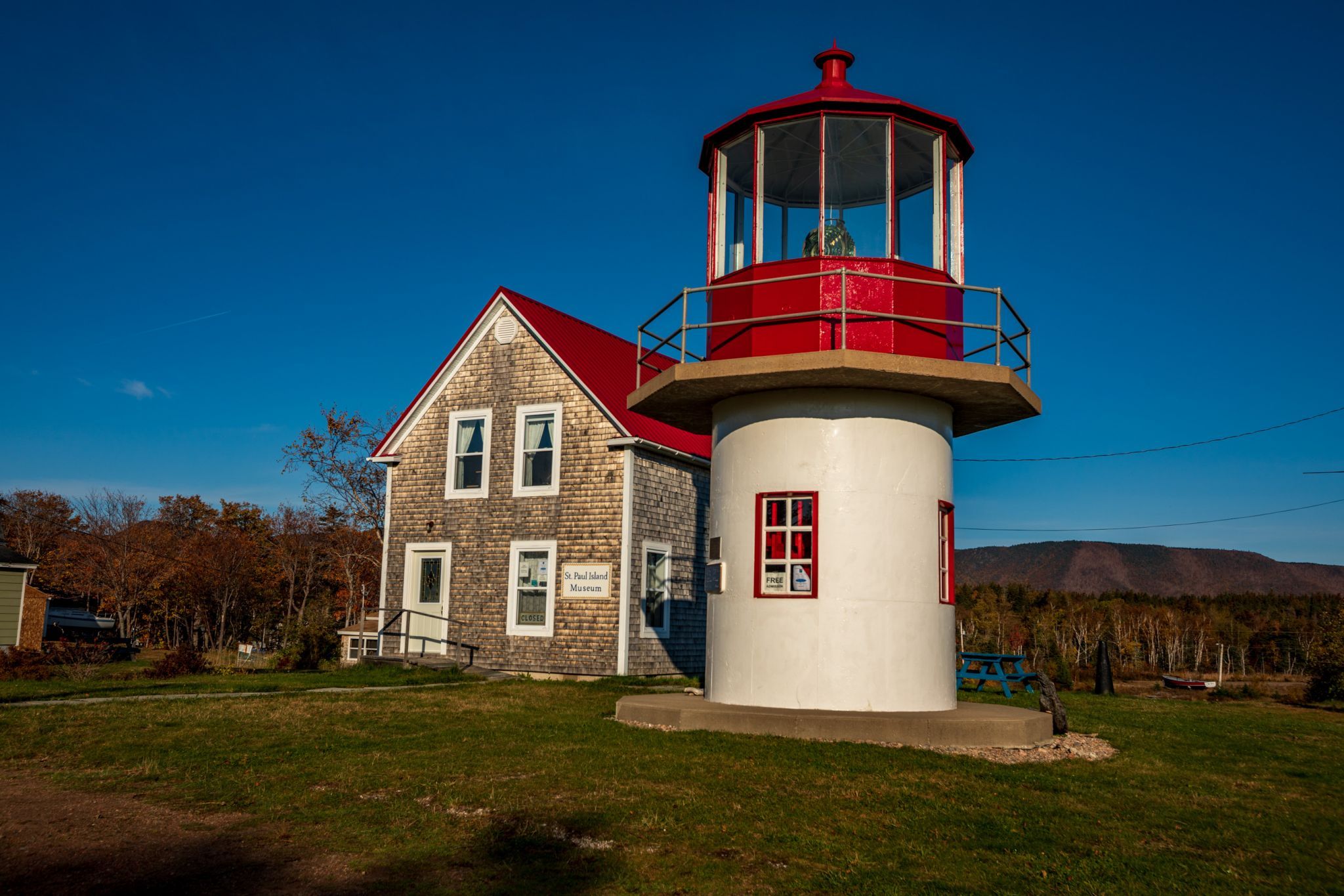 St. Paul Lighthouse, Dingwall, Cape Breton Nova Scotia, Canada