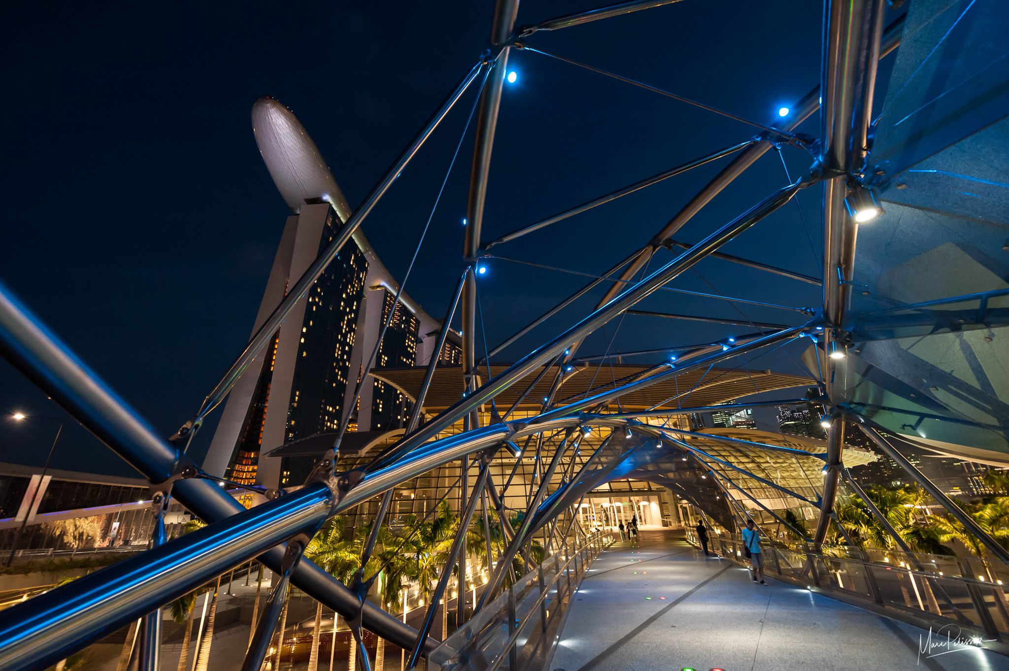 Sunset from the Helix Bridge, Singapore
