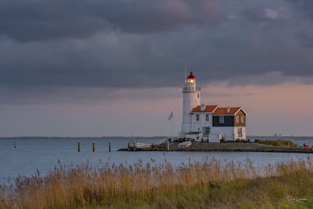 Sunset Lighthouse Marken