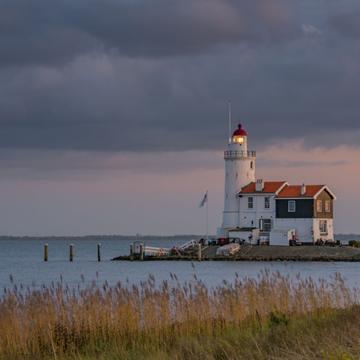 Sunset Lighthouse Marken, Netherlands