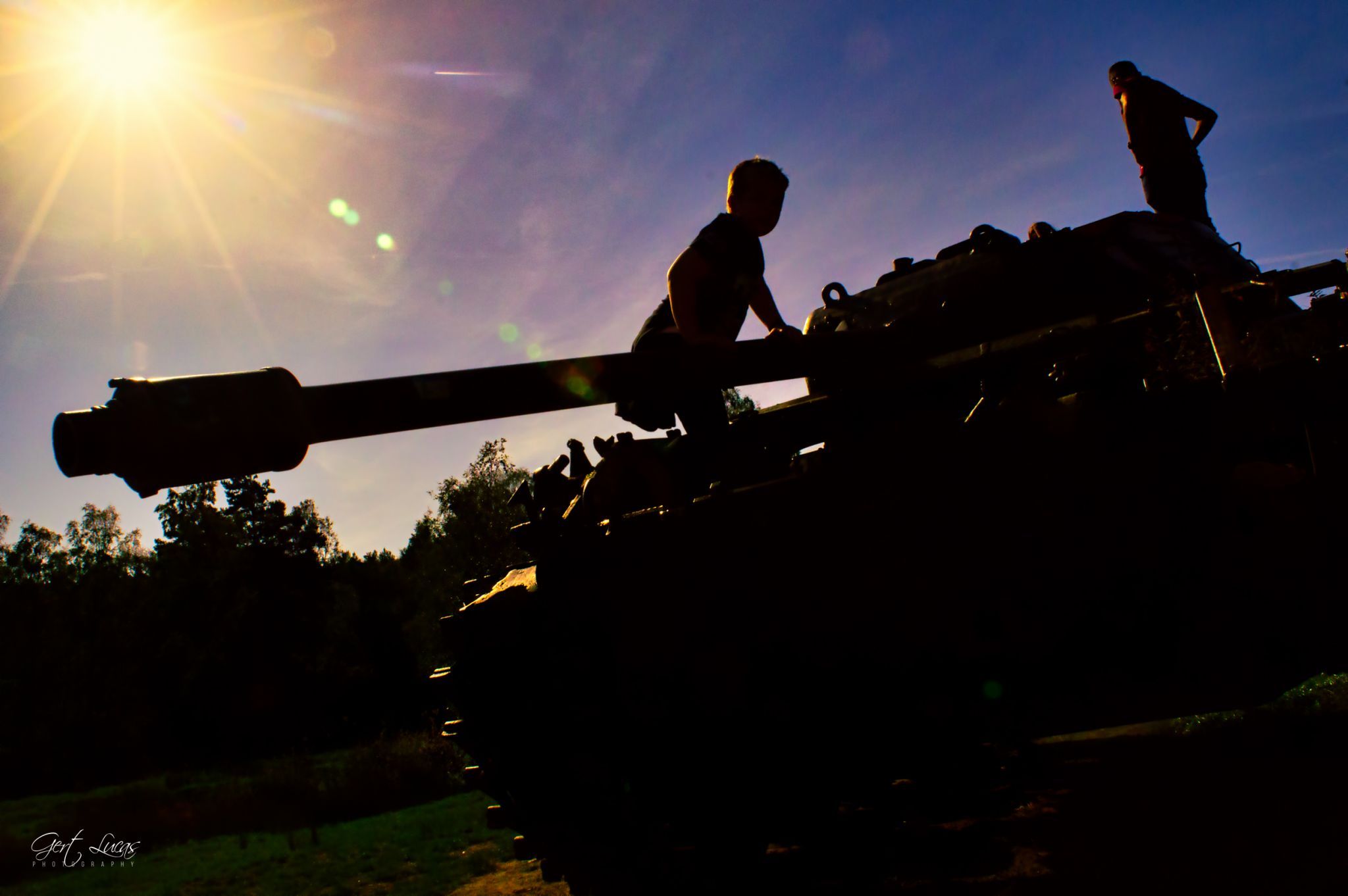 Tank at the nature reserve 'Brander Wald', Germany