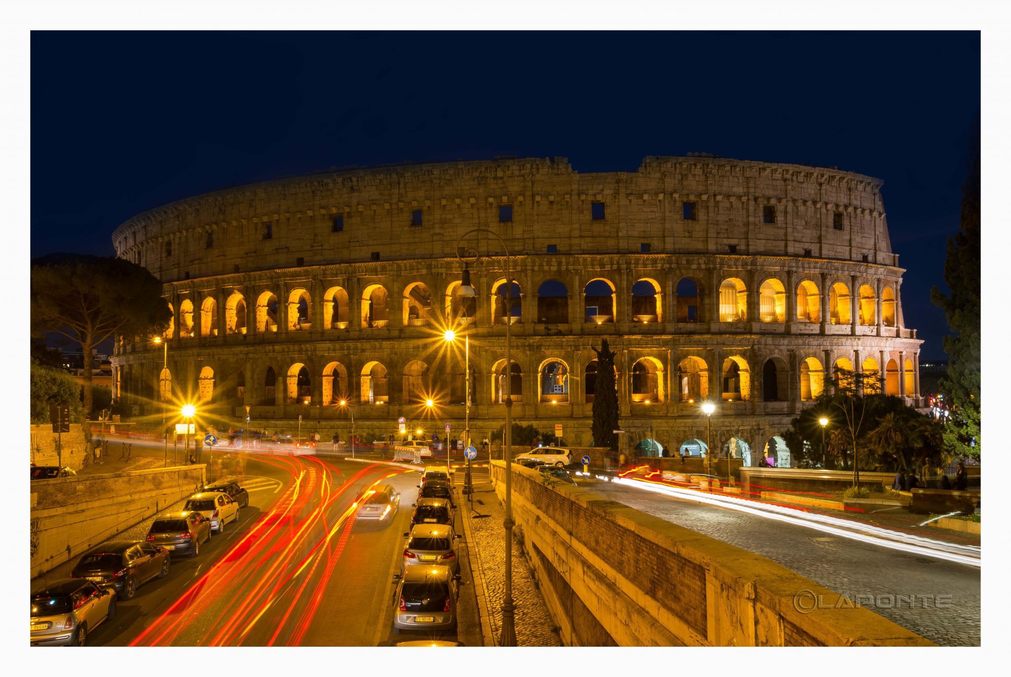 Colosseum from Ponte degli Annibaldi, Rome, Italy