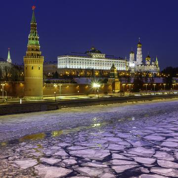 The Kremlin and Moskva River, Russian Federation