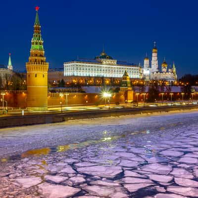 The Kremlin and Moskva River, Russian Federation