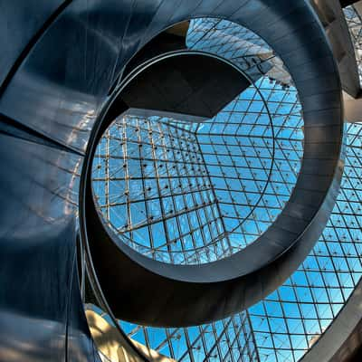 The spiral of Louvre, France