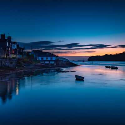 The Swellies River Sunrise Menai Bridge, Bangor, Wales, United Kingdom