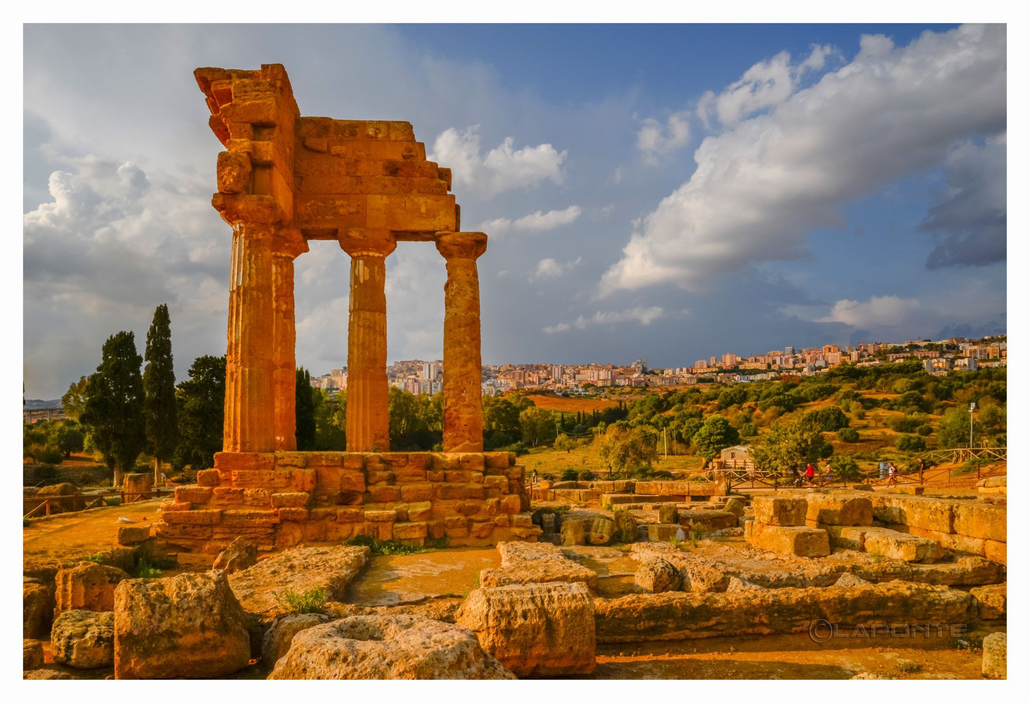 The Temple of Castor and Pollux (Dioscuri), Italy