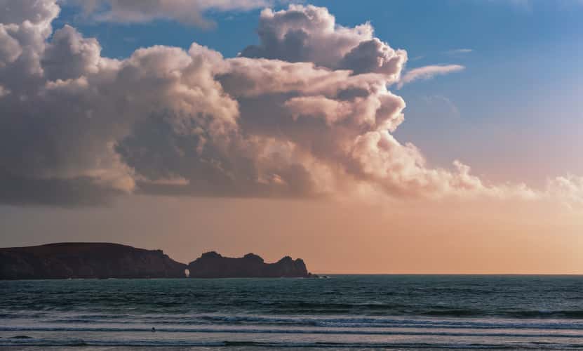 Threatening sky at Pointe de Dinan