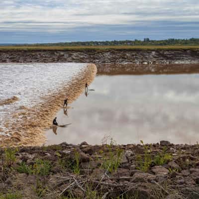 Tidal Bore at Moncton, New Brunswick, Canada
