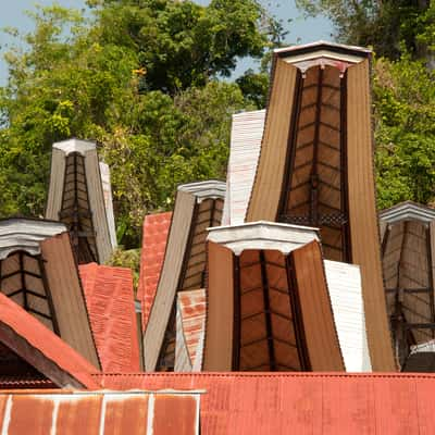 Toraja roof, Indonesia