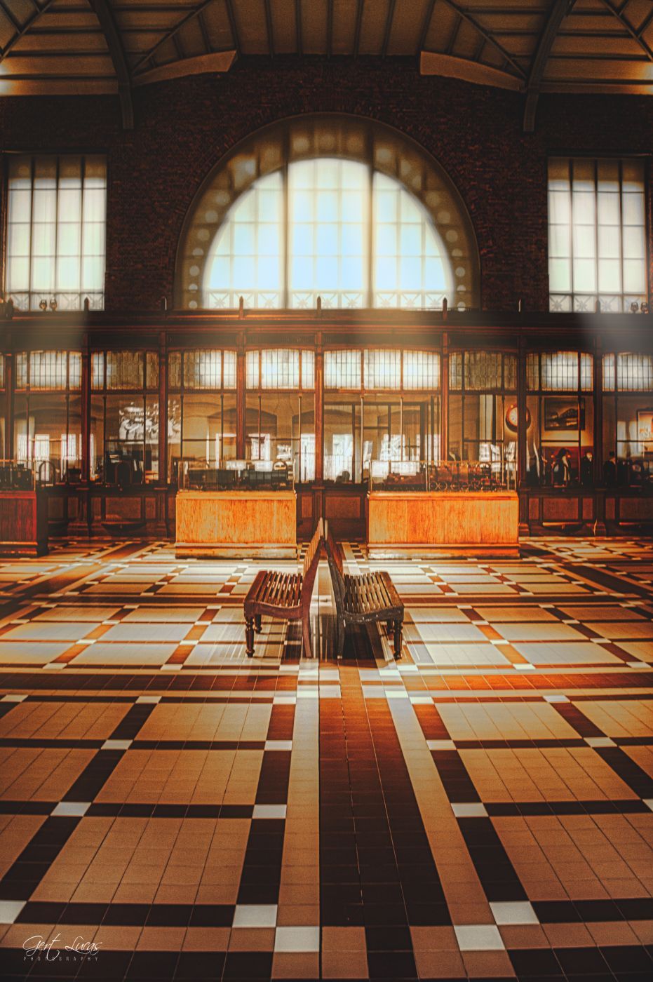 Trainworld - old counter hall (from outside), Belgium