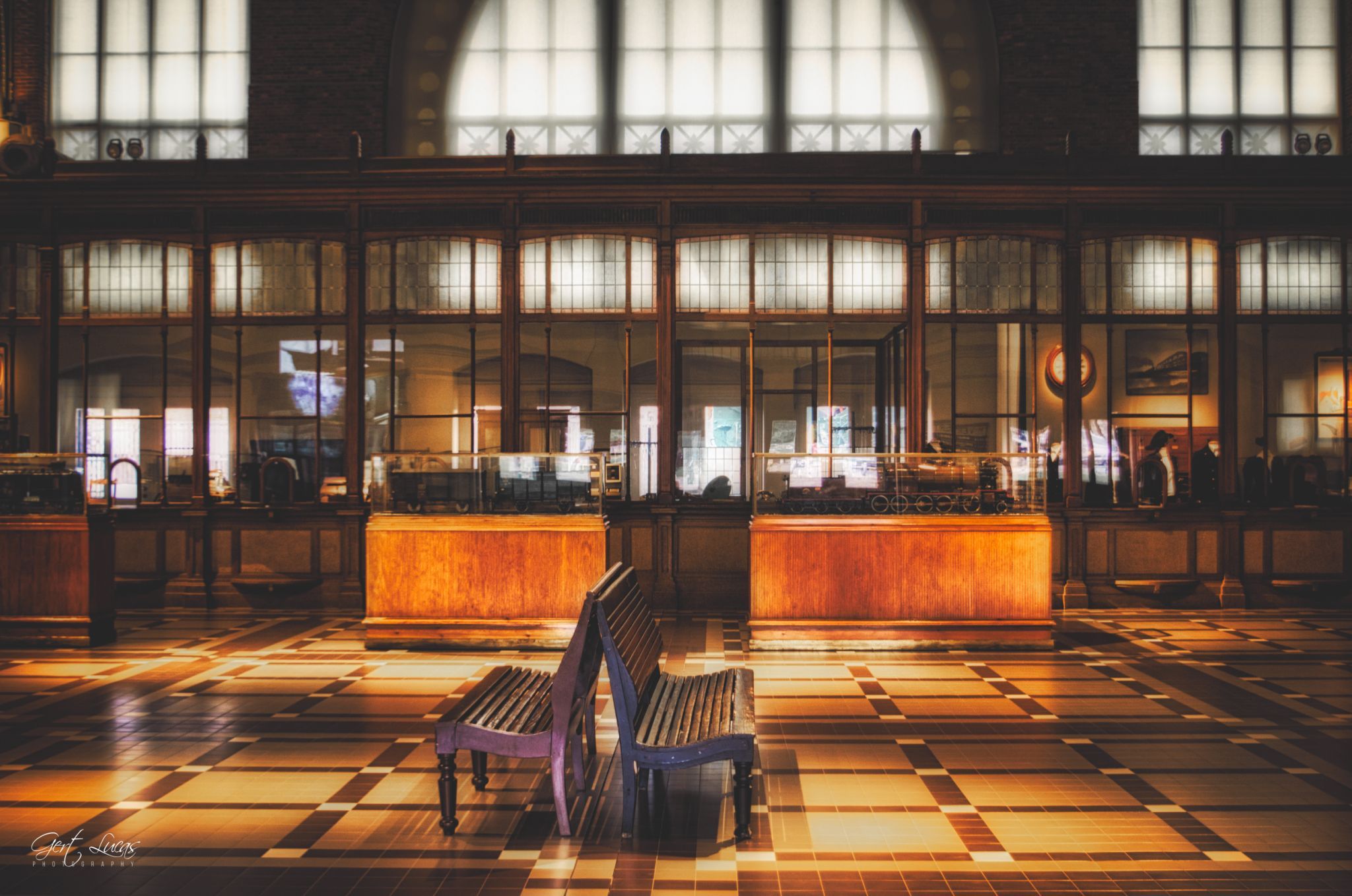 Trainworld - old counter hall (from outside), Belgium