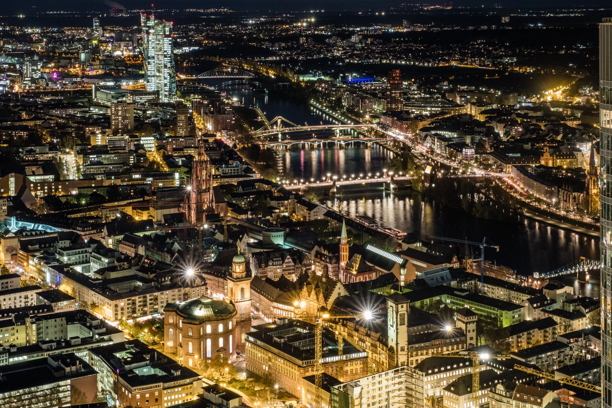 View from Maintower, Frankfurt am Main, Germany