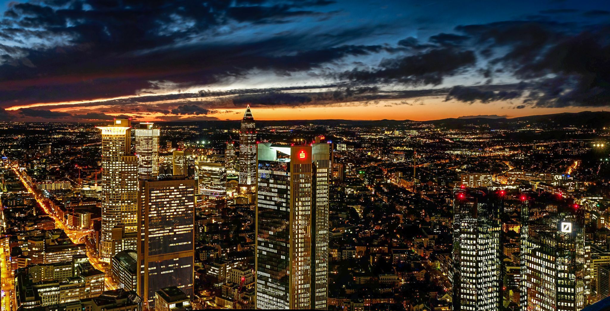 View from Maintower, Frankfurt am Main, Germany