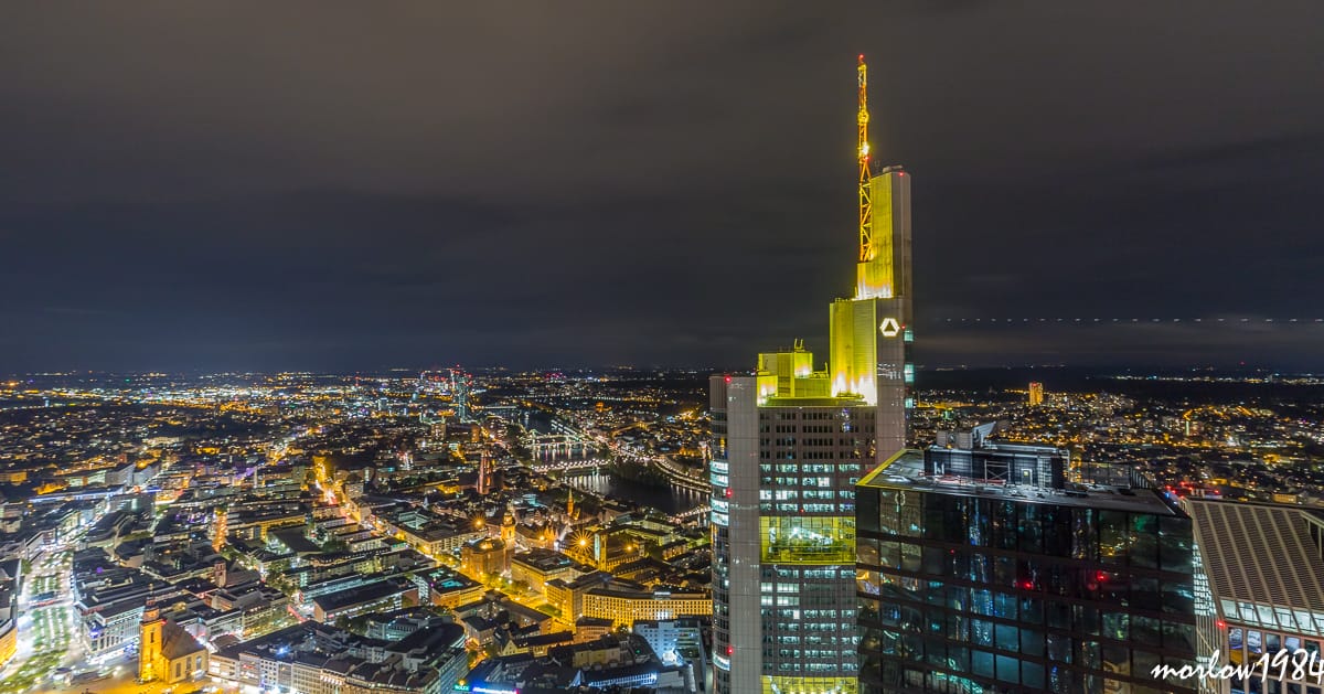 View from Maintower, Frankfurt am Main, Germany