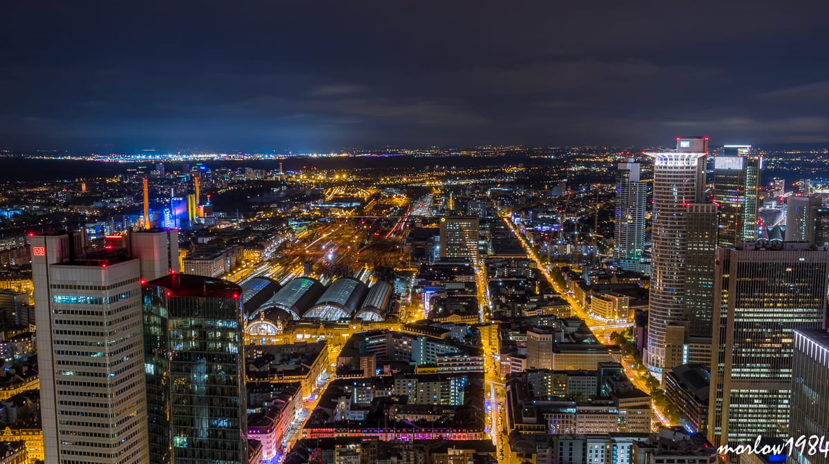 View from Maintower, Frankfurt am Main, Germany
