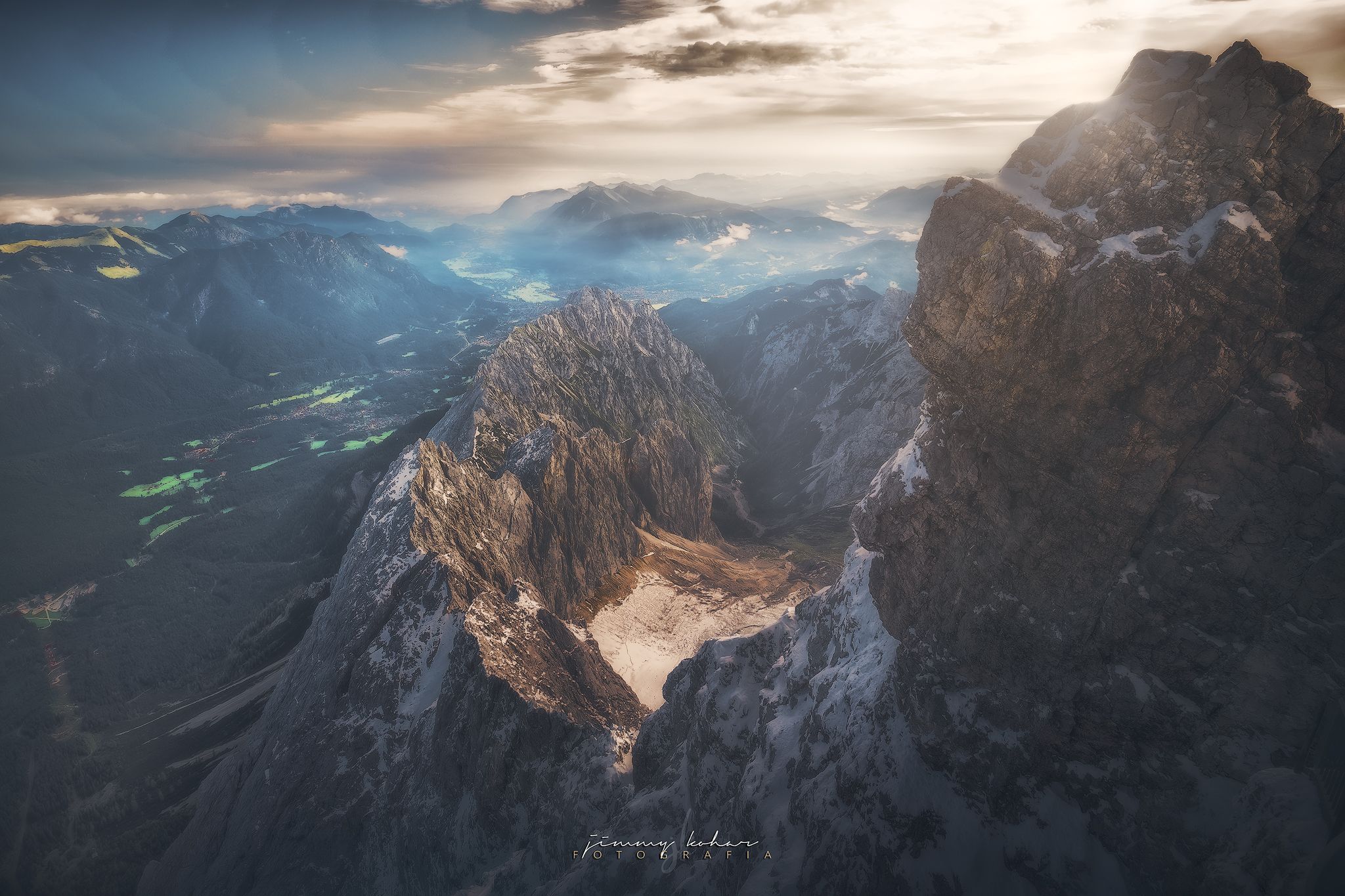 View from the Zugspitze, Germany