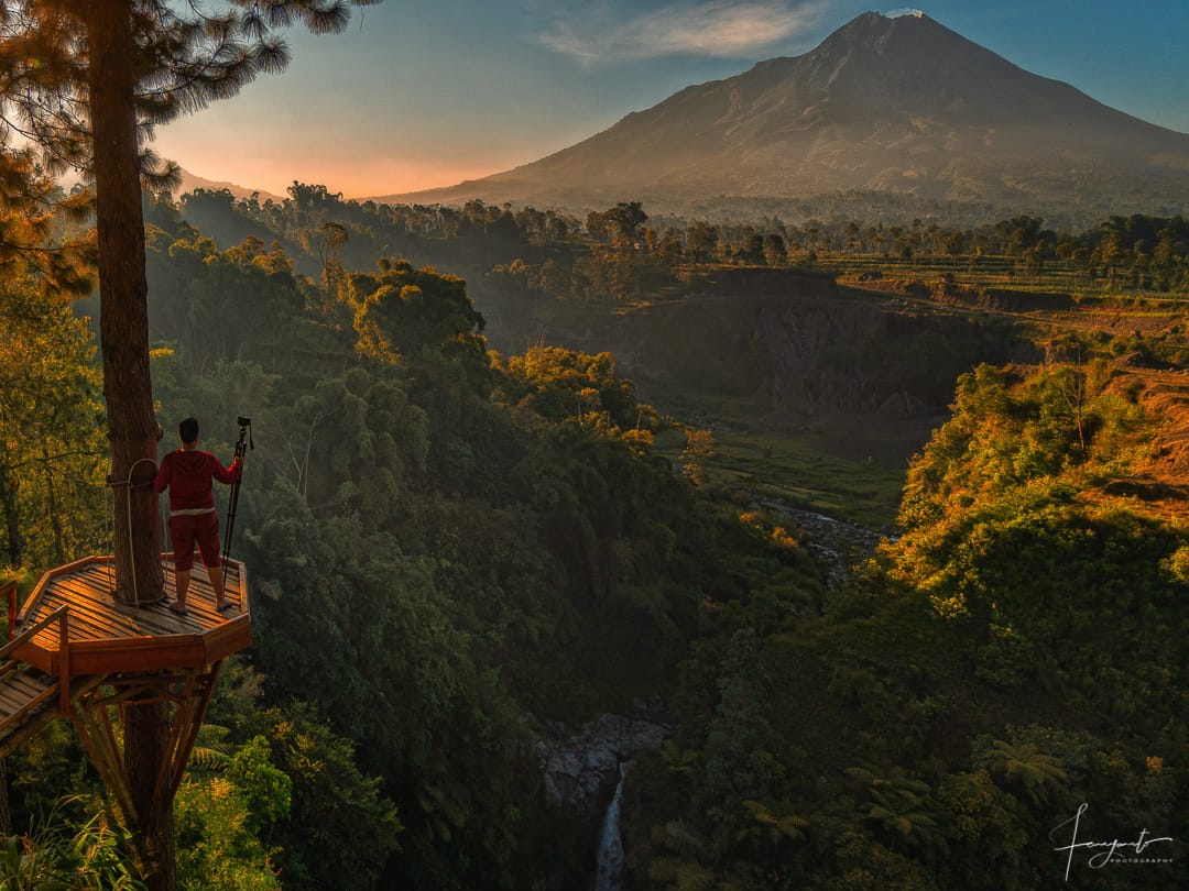View Merapi Mount from Kedung Kayang, Indonesia