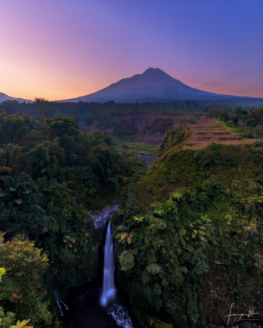 View Merapi Mount from Kedung Kayang, Indonesia